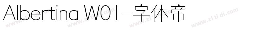 Albertina W01字体转换